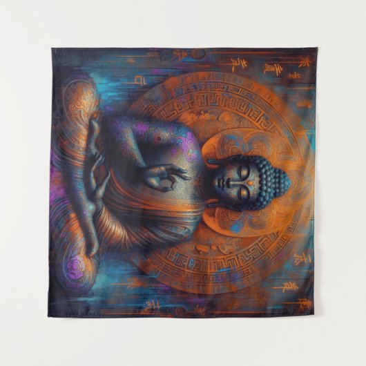 TENTURE TAPESTRIES DE BUDDHA #3 (Devant (Horizontal))