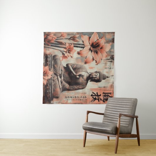 TENTURE TAPESTRIES DE BUDDHA #5 (En situation (horizontale))