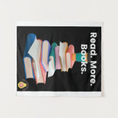 Tenture Tapestry of "Read. More. Books." (Devant (Horizontal))