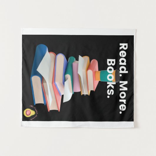 Tenture Tapestry of "Read. More. Books." (Devant (Horizontal))