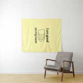 Tenture Tapestry with illustration and text (En situation (horizontale))