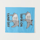 Tenture Tapir mignon et drôle sur le tapir (Devant (Horizontal))