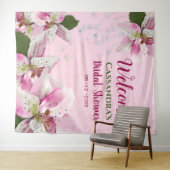 Tenture Tapis de douche de mariage de printemps avec perle (En situation (horizontale))