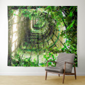 Tenture Tapis de fond photographique à voûte de verdure (En situation (horizontale))