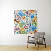 Tenture Tapis de passeport amusant (En situation)