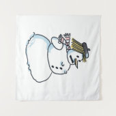 Tenture Tapis de Snowwoman (Devant (Horizontal))