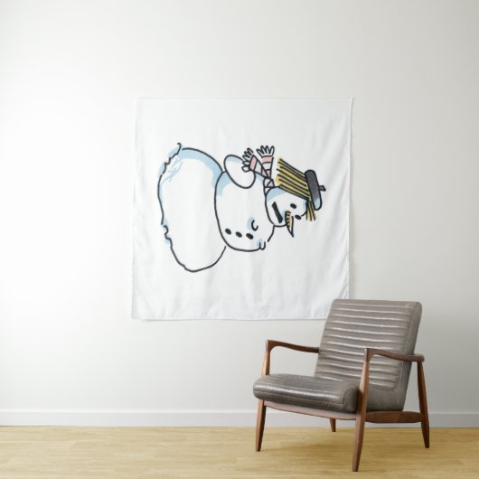 Tenture Tapis de Snowwoman (En situation (horizontale))