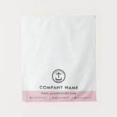 Tenture Tapis de table moderne rose pour événement de vend (Devant)