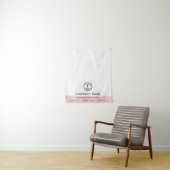 Tenture Tapis de table moderne rose pour événement de vend (En situation)