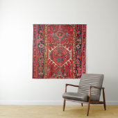 Tenture Tapis persan turc oriental antique (En situation)