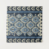 Tenture Tapis Persan Turc Oriental Bleu (Devant (Horizontal))