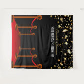 Tenture Tapis Rouge Décor Anniversaire Hollywood  (Devant (Horizontal))