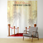 Tenture Tapis Rouge Hollywood Naissance Toile de Fond (En situation)