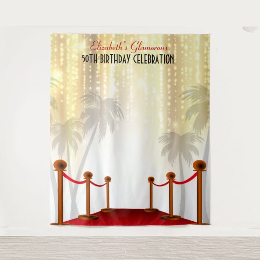 Tenture Tapis Rouge Hollywood Naissance Toile de Fond (Devant)