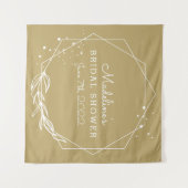 Tenture TAPISERIE Géométrique Dorée PLUIE DE RÉCEPTION DE  (Devant (Horizontal))