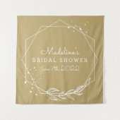 Tenture TAPISERIE Géométrique Dorée PLUIE DE RÉCEPTION DE  (Devant)