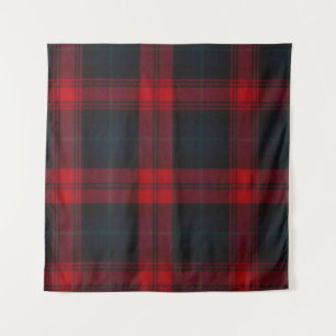 Tenture Tapisserie/Fond de décor à carreaux rouge et noir