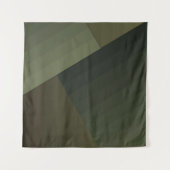 Tenture Tapisserie, Patchwork, combiné, olive, vert, bande (Devant (Horizontal))