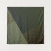 Tenture Tapisserie, Patchwork, combiné, olive, vert, bande (Devant)