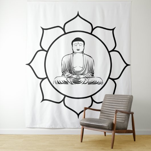 Tenture TapisserieBouddha (En situation)