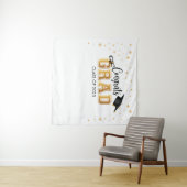 Tenture Tapiz Graduation backdrop banner Congrats GRAD Bac (En situation (horizontale))