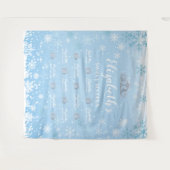 Tenture Tapiz Princess Winter Sweet 16 photobooth Backdrop (Devant (Horizontal))