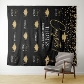 Tenture Tapiz Step and repeat Graduation Backdrop banner (En situation (horizontale))