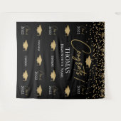 Tenture Tapiz Step and repeat Graduation Backdrop banner (Devant (Horizontal))