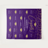 Tenture Tapiz Step and repeat Graduation Backdrop banner (Devant (Horizontal))