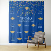 Tenture Tapiz Step and repeat Graduation Backdrop banner (En situation)