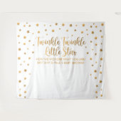 Tenture Tapiz Twinkle Twinkle Little Star Baby Shower bann (Devant (Horizontal))