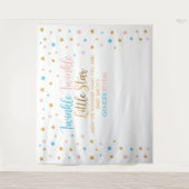 Tenture Tapiz Twinkle Twinkle Little Star Gender Reveal ba (Devant)