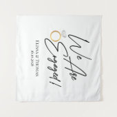 Tenture Tapiz We Are Engaged! Backdrop (Devant (Horizontal))
