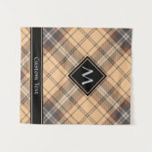 Tenture Tartan beige et Brown (Devant (Horizontal))
