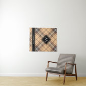 Tenture Tartan beige et Brown (En situation (horizontale))