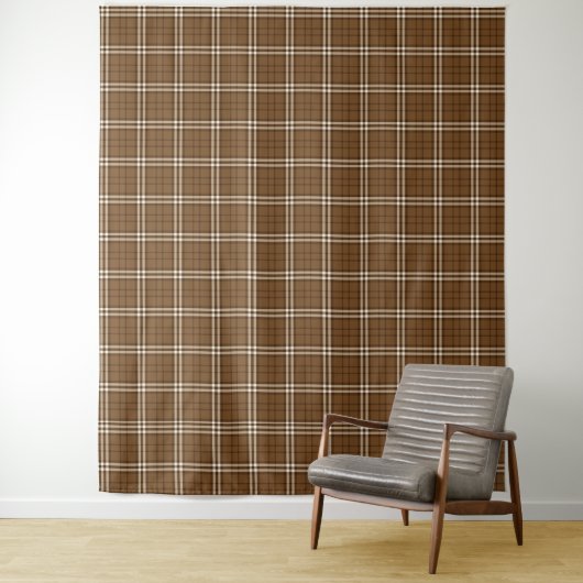 Tenture Tartan Brown (En situation)