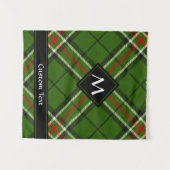 Tenture Tarte verte, noire, rouge et blanche (Devant (Horizontal))