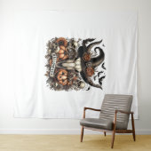 Tenture Taureau Halloween Vache (En situation (horizontale))