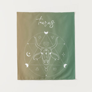 Tenture Taurus zodiaque horoscope étoile dégradé