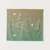 Tenture Taurus zodiaque horoscope étoile dégradé (Devant (Horizontal))