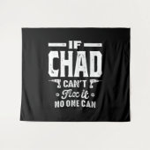 Tenture Tchad Nom Personnalisé Anniversaire (Devant (Horizontal))