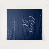 Tenture Tchin-tchin pour 50 ans | Fête d'anniversaire Arge (Devant (Horizontal))