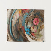 Tenture Teacup de papier rempli de fleurs (Devant (Horizontal))