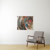 Tenture Teacup de papier rempli de fleurs (En situation (horizontale))