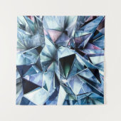 Tenture Tech tech triangle crystal background. (Devant (Horizontal))