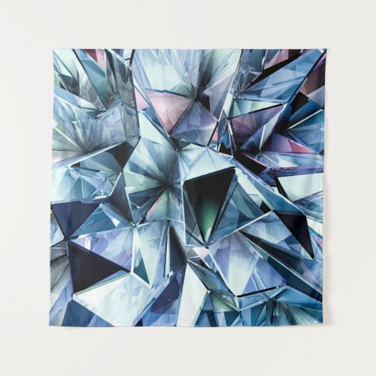 Tenture Tech tech triangle crystal background. (Devant (Horizontal))