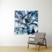 Tenture Tech tech triangle crystal background. (En situation)