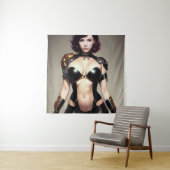 Tenture Techpunk Lara (En situation)