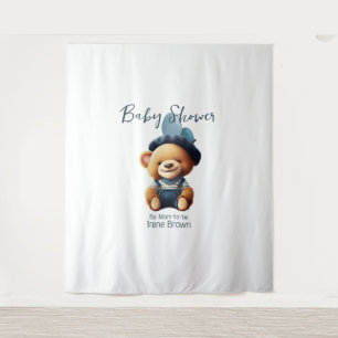 Tenture Teddy Bear Jean Baby shower Contexte
