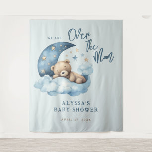 Tenture Teddy Bear Over the Moon Baby shower